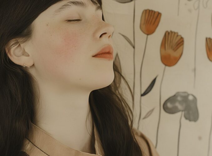 Serene Portrait of Young Woman