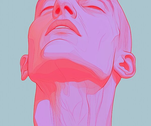 Stylized Human Face Illustration