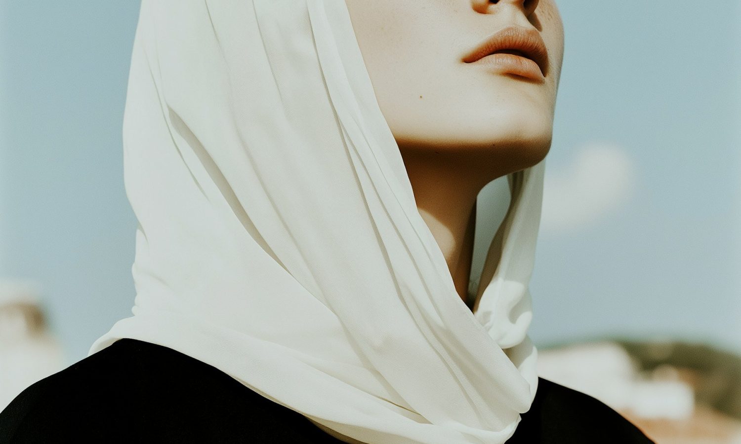 Serene Portrait with Headscarf